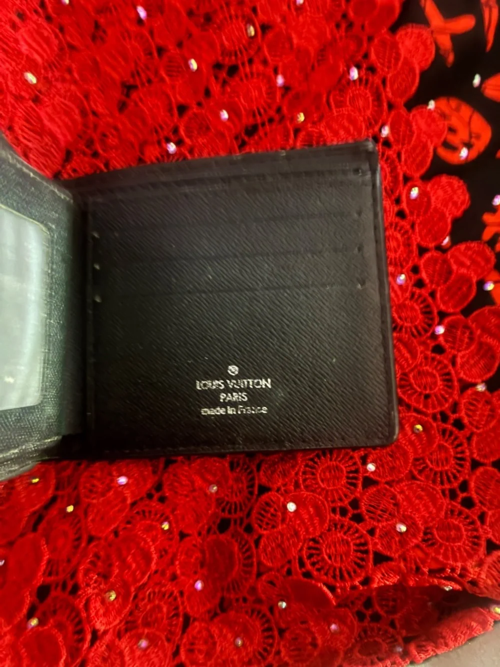 Louis Vuitton Damier Graphite Checkered Black Wallet